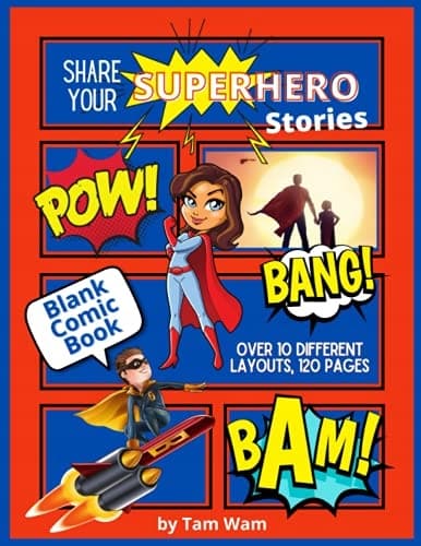 SUPERHERO Stories: A Blank Comic Book for Creative Thinking and Imagination