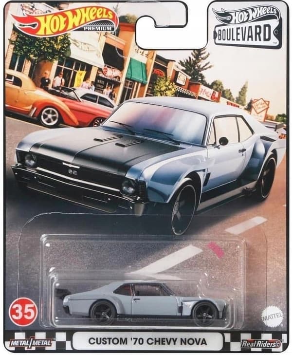 Hot Wheels Premium Boulevard Custom '70 CHEVY NOVA - GRM04
