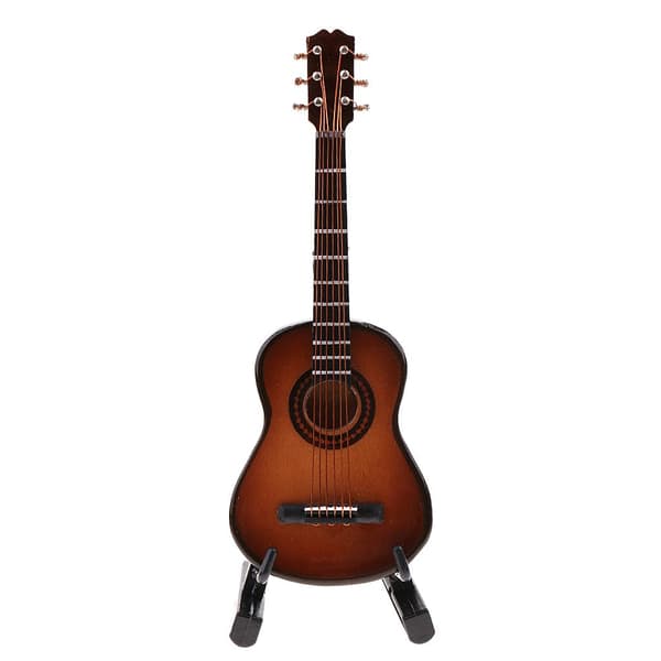 1/6 Wood classical guitar with a support box for the B-shape headstock, as described