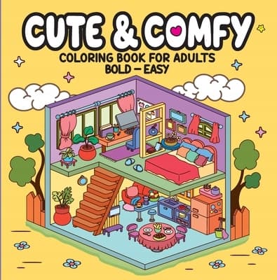 Cute & Comfy – Colouring Book for Adults: Bold – Easy Editora, Camelot