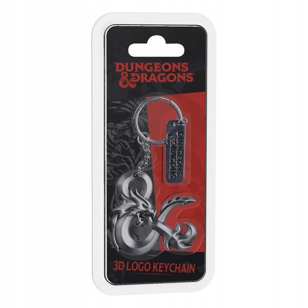 Dungeons & Dragons 3D Logo Keychain