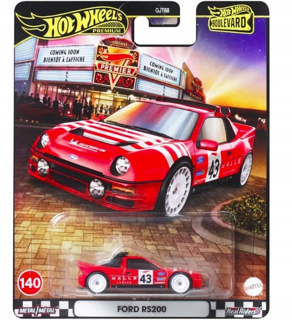 HOT WHEELS Premium Ford Rs2000 Boulevard #140 Red