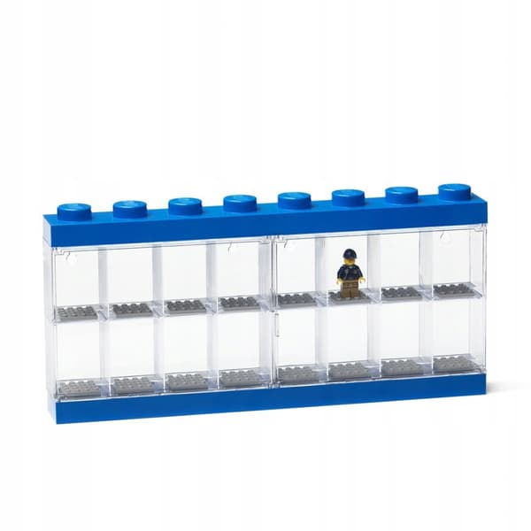 LEGO container for 16 minifigures 40660005, blue display case, Gift