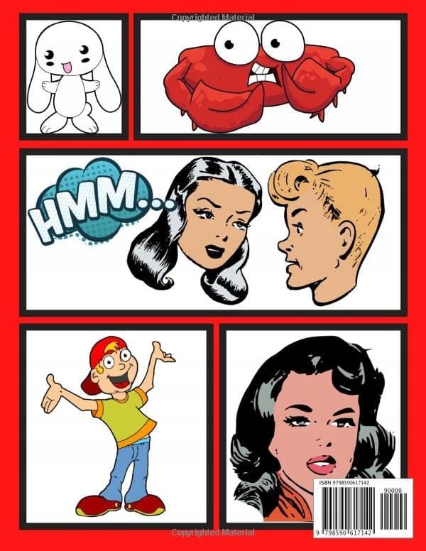 Comic Book Template for Boys and Girls: Create your own comic book with th