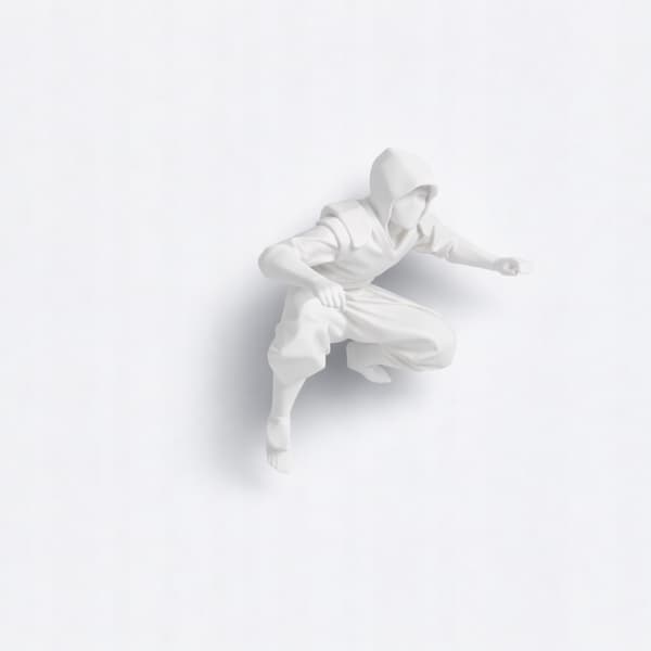 NINJA WARRIOR FIGURINE IN A DYNAMIC POSE FOR YOUR COLLECTION – MANY COLOURS AVAILABLE