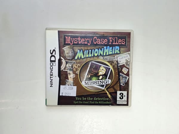 MYSTERY CASE FILES: MILLIONHEIR – NINTENDO DS