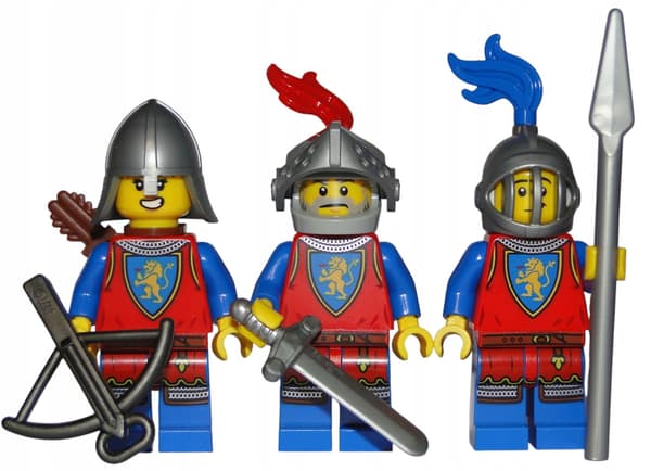 LEGO Castle - LION KNIGHT Figures - Lion Knight, figure - 3-pack