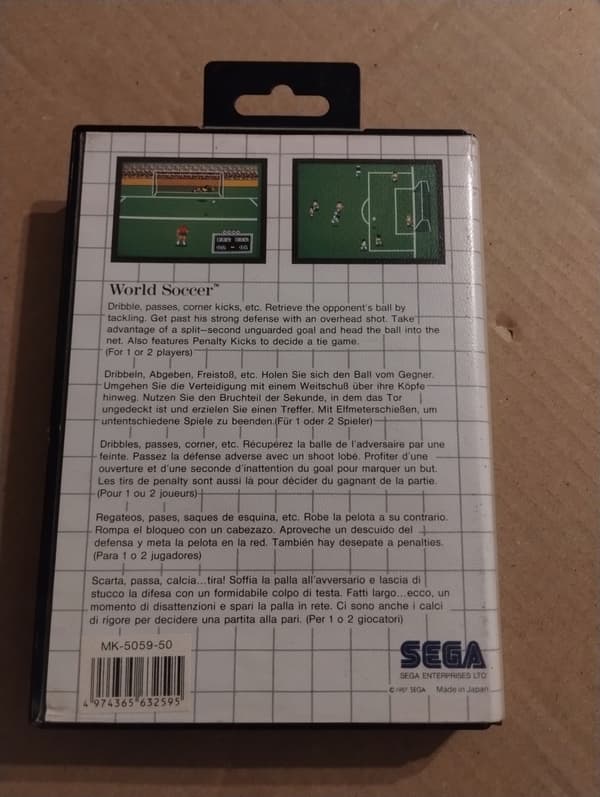 World Soccer for the Sega Master System