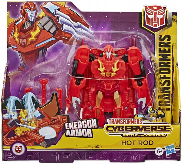HASBRO TRANSFORMERS ENERGON ARMOR HOT ROD FIGURINE