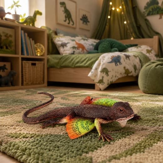 REALISTIC RUBBER LIZARD FIGURINE