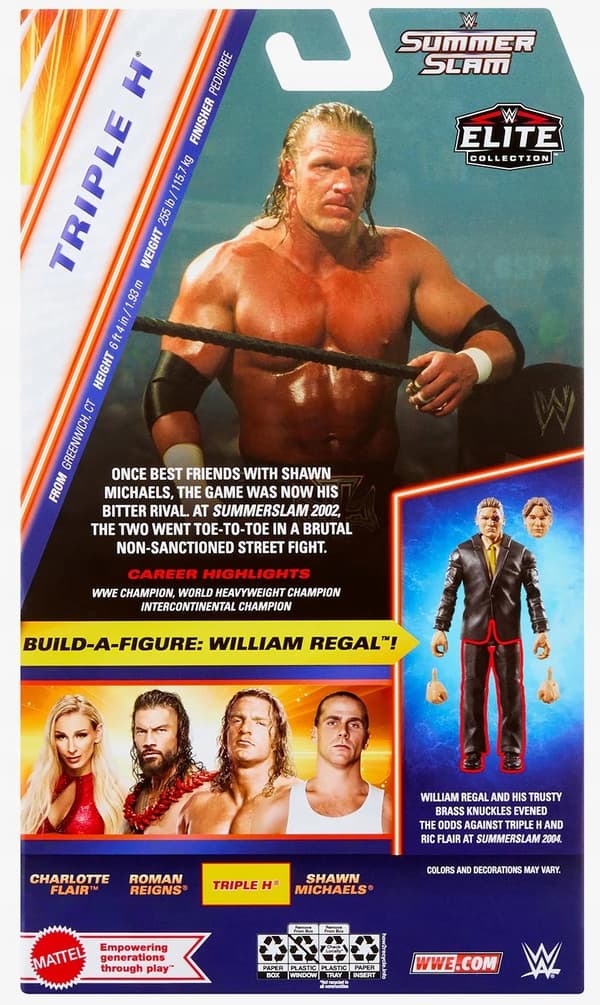 MATTEL WWE Elite SummerSlam Triple H Figure