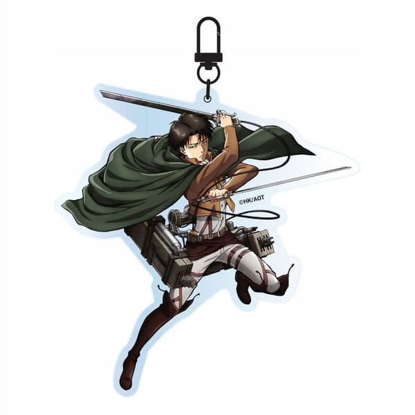 Attack on Titan Levi Acrylic Keyring 18 x 11 cm