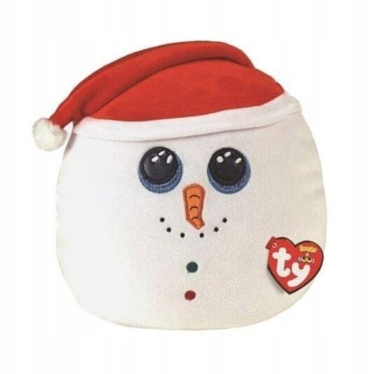 TY SQUISH-A-BOOS FLURRY – SNOWMAN, 22 CM – MEDIUM