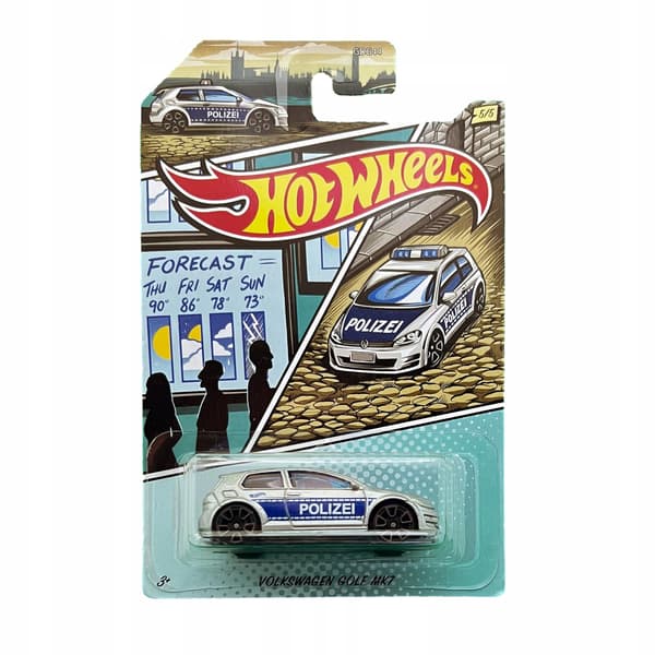 HOT WHEELS VOLKSWAGEN GOLF MK7 + PROTECTOR