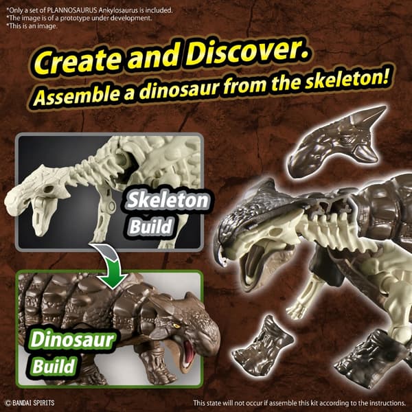 Bandai Model Kit – PLANNOSAURUS – Plannosaurus Ankylosaurus – Model Kit