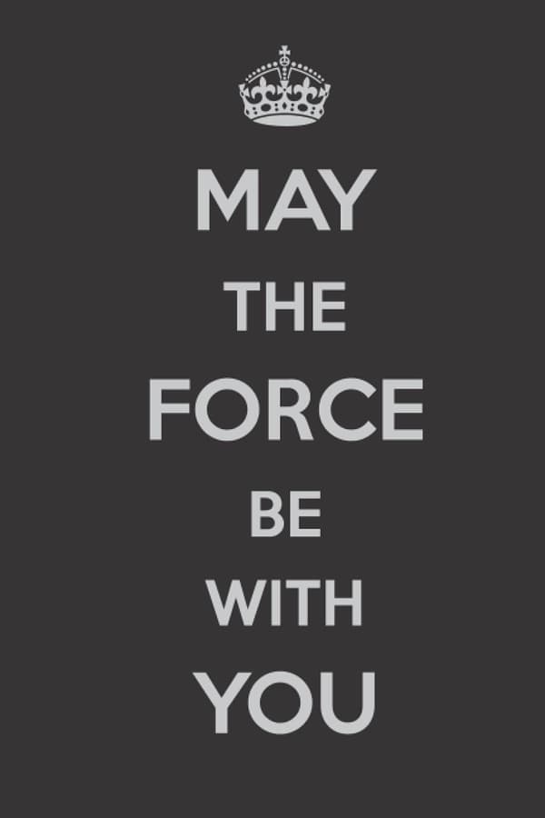 MAY THE FORCE BE WITH YOU – Dot Grid Notebook: 6 x 9 inches – With Inspir