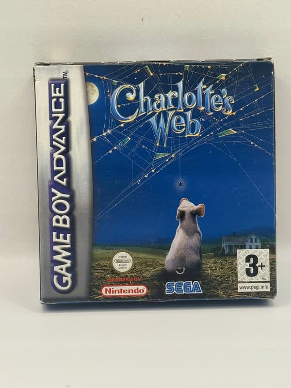 CHARLOTTE'S WEB 3XA Nintendo Game Boy Advance (boxed)
