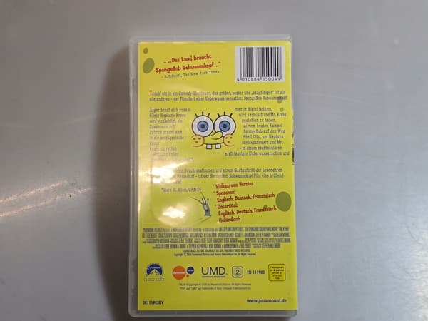 SPONGE BOB SQUARE PANTS FILM PSP