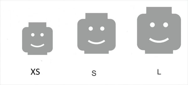 LEGO BOY'S HEAD STORAGE CONTAINER 3-PACK L - S - XS