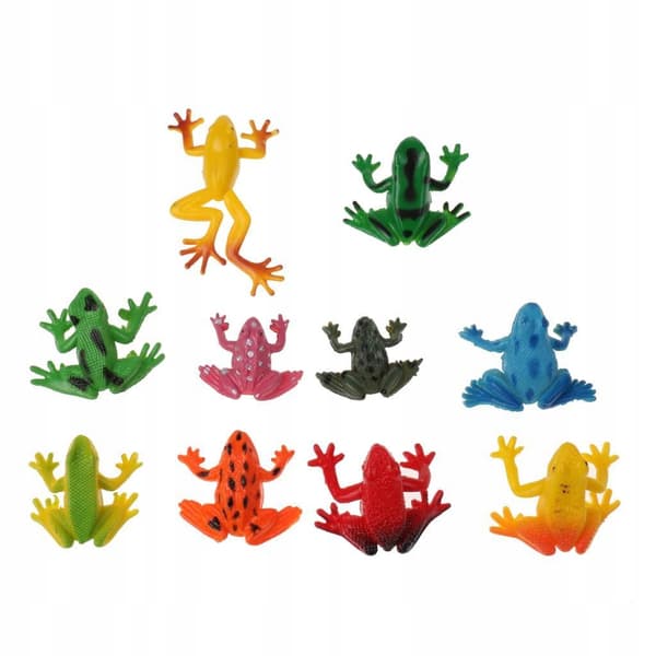 10 PIECES Frog figurines Simulation Toy decoration for