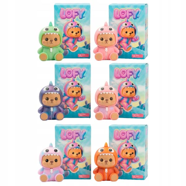 Lofy Bear surprise figurine, teddy bear figurine, blind box