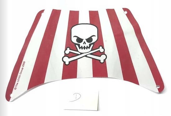 122S7. Large Lego pirate sail for a pirate ship