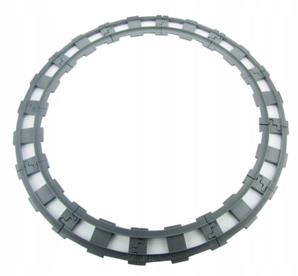 Lego Duplo Train Tracks – Light Grey Curved Track, 12 pieces