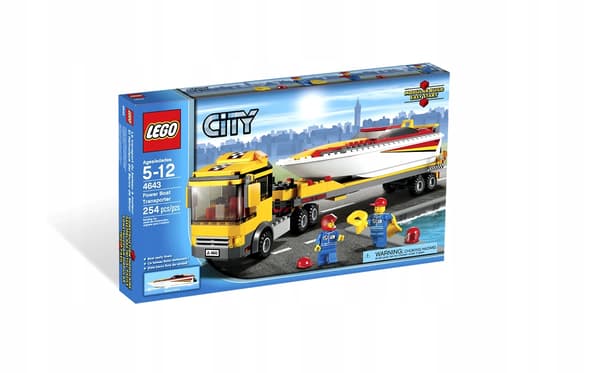 LEGO City 4643 Motorboat Transporter