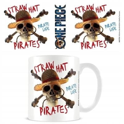ONE PIECE NETFLIX - Mug - 315 ml - Straw hat with pirate emblem
