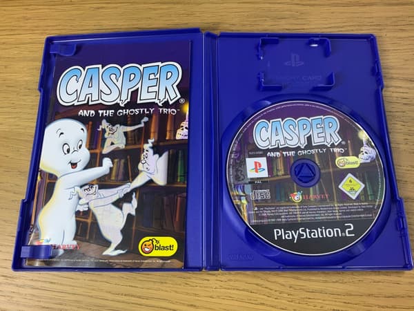 CASPER AND THE GHOSTLY TRIO – complete set: BDB PS2 disc
