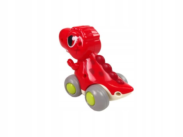 RED DINOSAUR ON WHEELS – T-REX – 12 x 7 x 10 cm