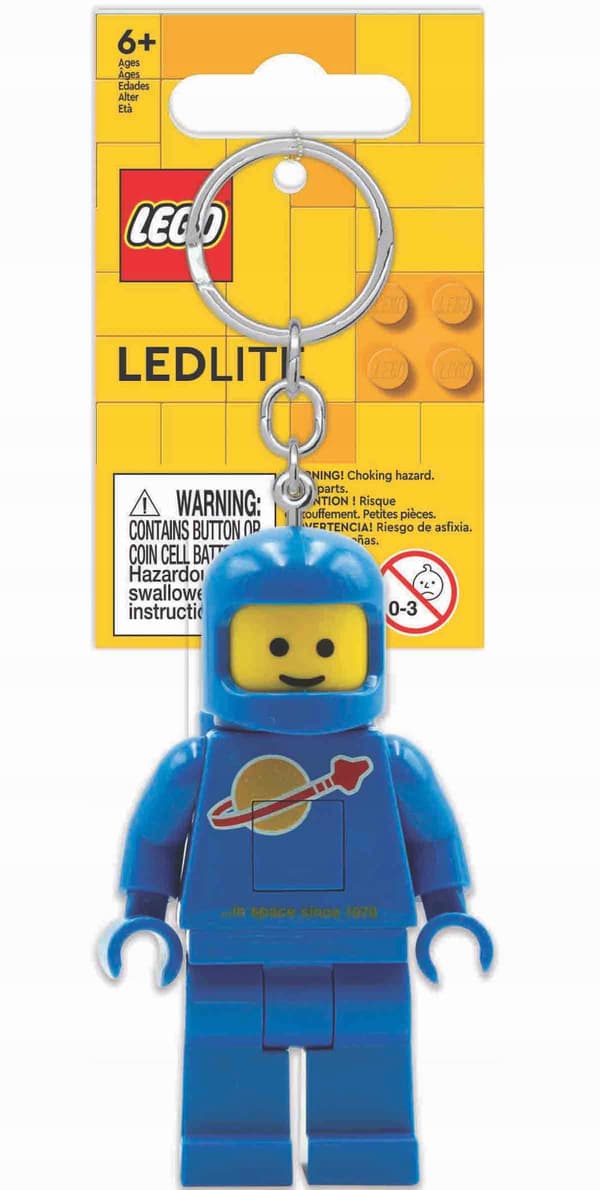 LEGO LED TORCH KEYRING – SPACE CLASSIC ASTRONAUT – BLUE
