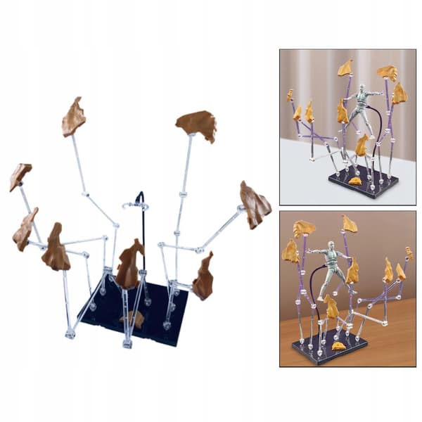 Action figure stand, display stand, lightweight, creative holder – Doll Yellow