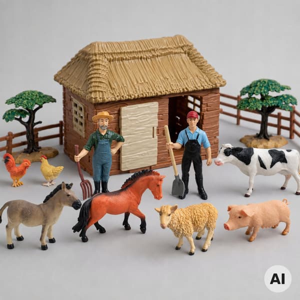 ANIMAL FARM FIGURINES: THE BARNYARD