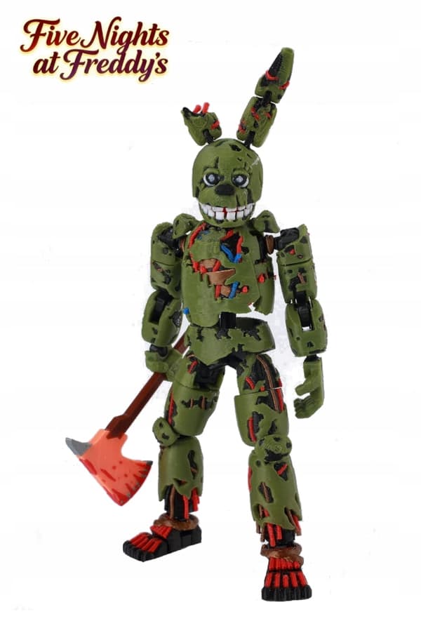 FIVE NIGHTS AT FREDDY'S FNAF SPRINGTRAP MOVING FIGURE TOY