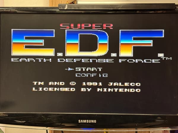 EARTH DEFENCE FORCE (EDF) GAME FOR THE SUPER NINTENDO (SNES) – PAL