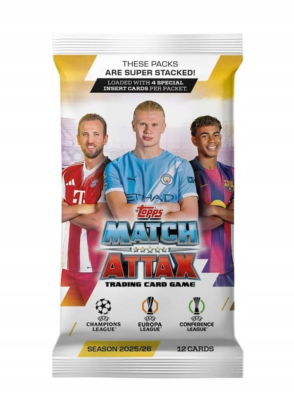 Match Attax 2025/26 Card pack, 1 item, mixed.