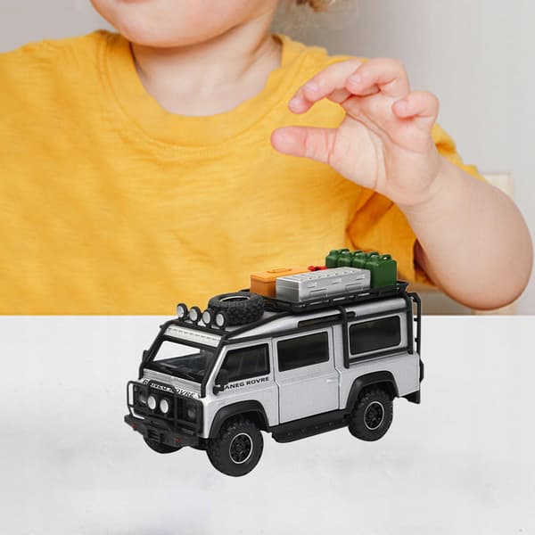 1:32 Scale Diecast Car – Highly Detailed Portable Pull-Back Toy Model in silver
