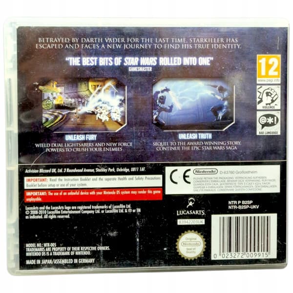 Star Wars: The Force Unleashed II – Nintendo DS boxed version