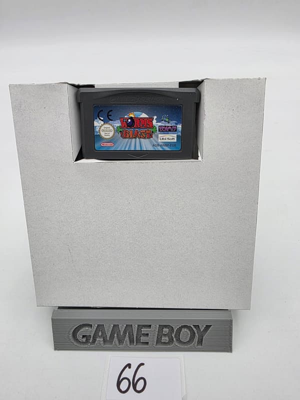 GAME BOY ADVANCE WORMS BLAST ORIGINAL CARDBOARD BOX