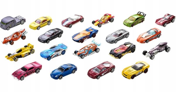 Hot Wheels 1:64 scale 20-vehicle set – collection