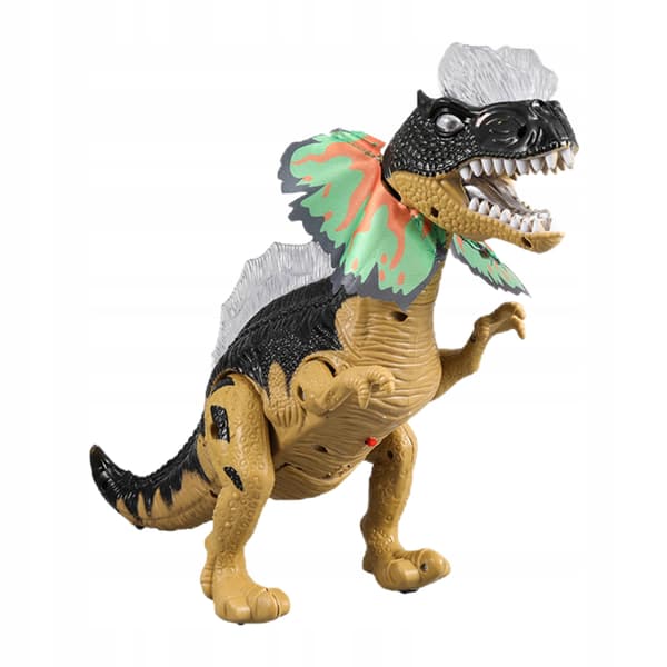 Electronic ABS walking dinosaur with walking motion Hand-eye coordination Brown