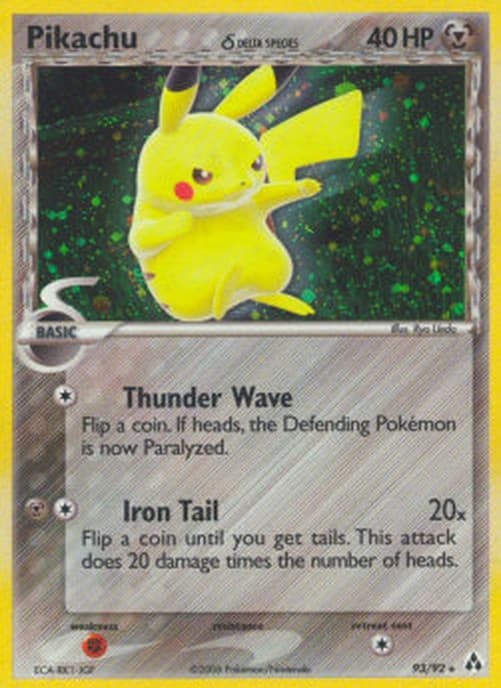 Pokemon Pikachu δ Delta Species