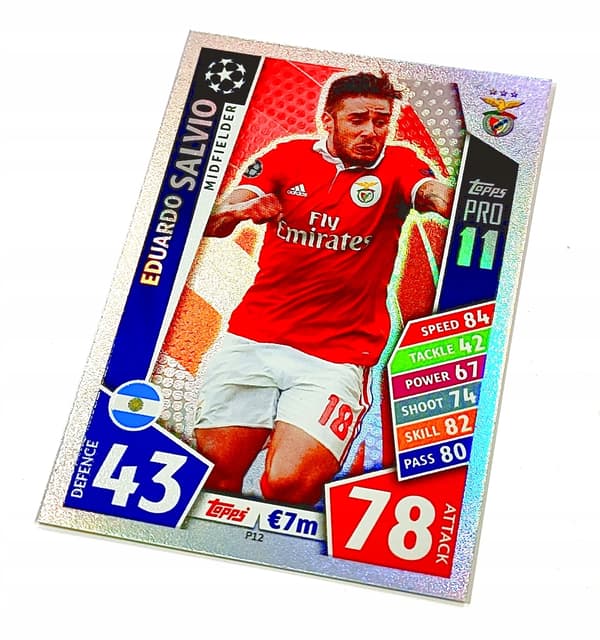 MATCH ATTAX 2017/18 CARD P12 EDUARDO SALVIO / PRO11