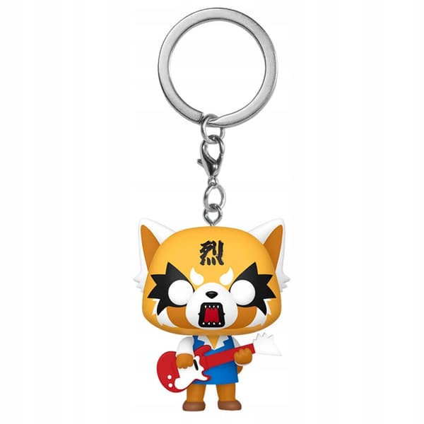 Funko Pocket POP! – Aggretsuko keyring with guitar, vinyl figurine
