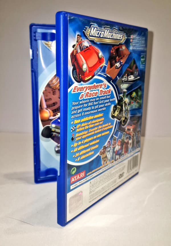 MICRO MACHINES MICROMACHINES PS2 3XA GAME DISC DB