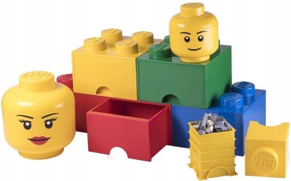 LEGO Medium Silly Tongue Head, Gapcio, 16 cm. Container, Size S