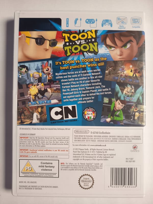 Punch Time Explosion for Nintendo Wii – English version, complete set