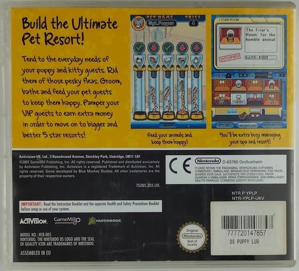 Puppy Luv Spa and Sort for Nintendo DS