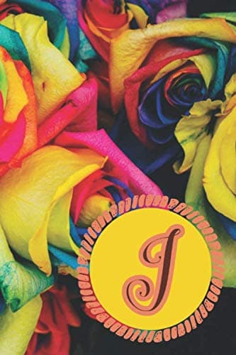 J Initial Monogram Journal Notebook for Women: Personalised, Customised Rain